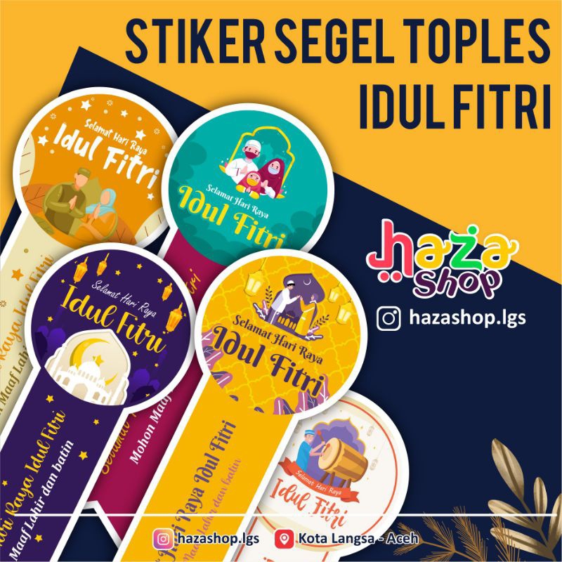 Jual Stiker Kue Kering | Stiker Segel | Sticker Toples | Stiker Lebaran ...