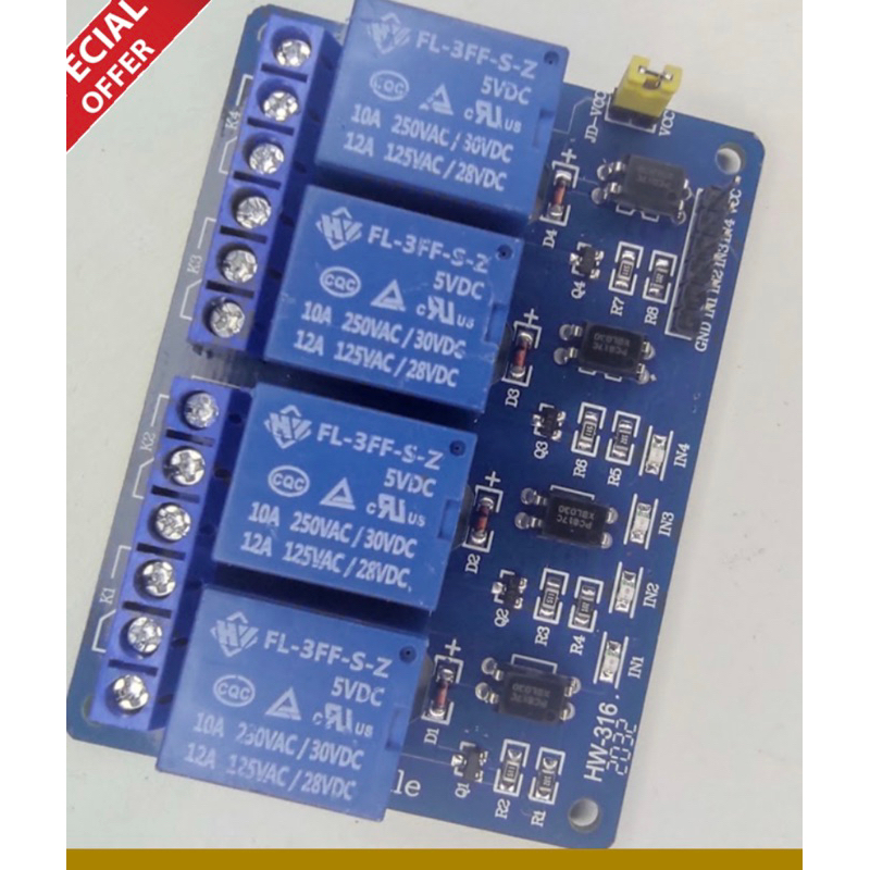 Jual Modul Relay 5v 4 Channel Arduino | Shopee Indonesia