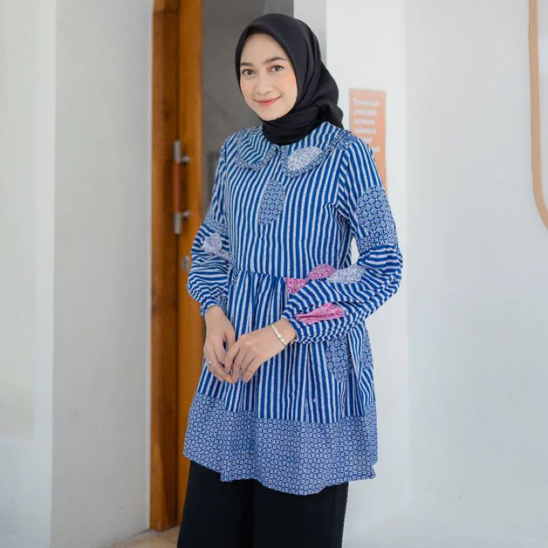 Jual Revany ID Blouse Koin Series Blouse Batik Modern Wanita Shopee