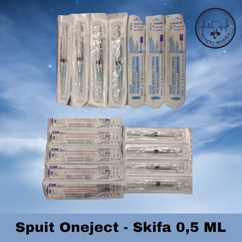 Jual 1pcs Spuit One Ject 0,5ml Skifa Injection Spuit 0,5ml | Shopee ...