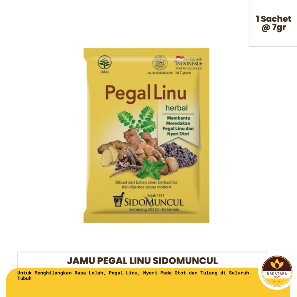 Jual Jamu Pegal Linu Sido Muncul Isi 10 Sachet Serbuk Shopee Indonesia