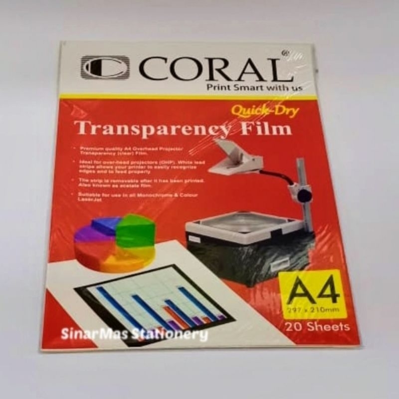 Jual Transparency Film Print Khusus Injet - Transparency Film Coral ...