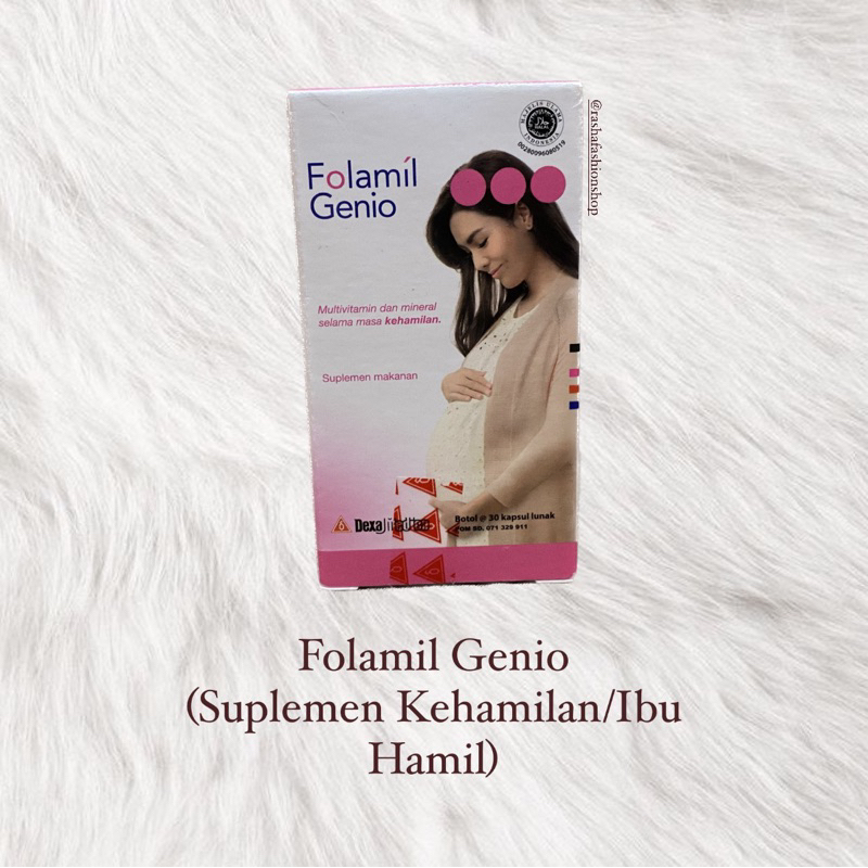 Jual FOLAMIL GENIO 30 KAPSUL / SUPLEMEN KEHAMILAN / IBU HAMIL / DHA ...