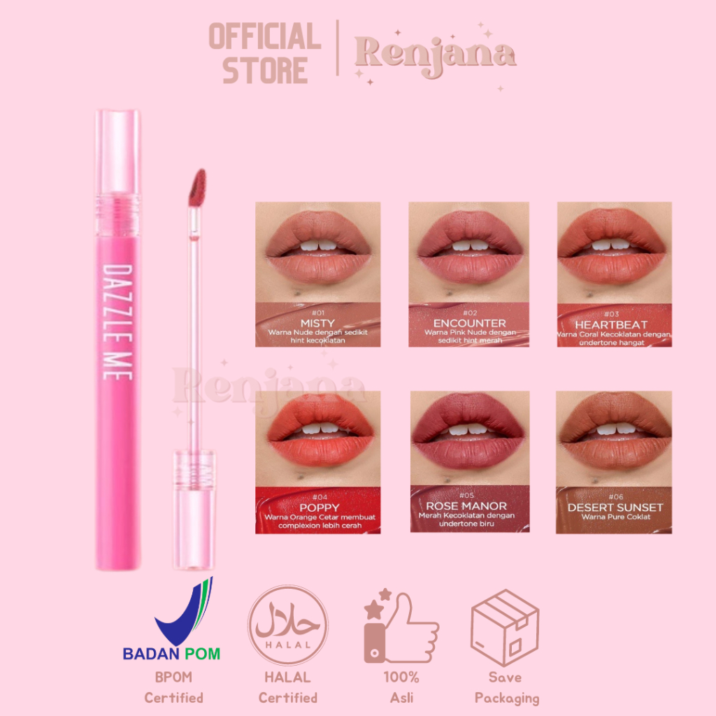 Jual NEW! DAZZLE ME Misty Matte Lip Cream Shopee Indonesia