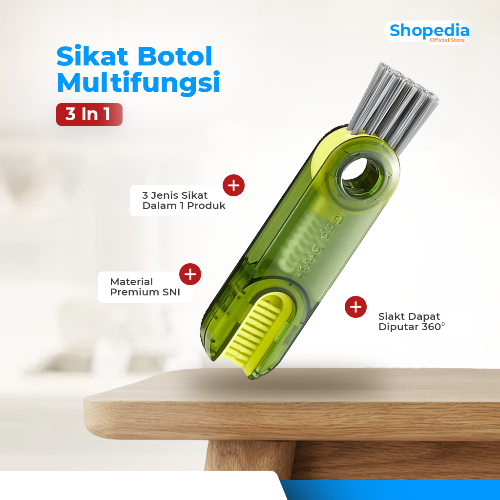 Jual Sikat Pembersih Multifungsi Sikat Botol Dot Susu Bayi 3in1 ...