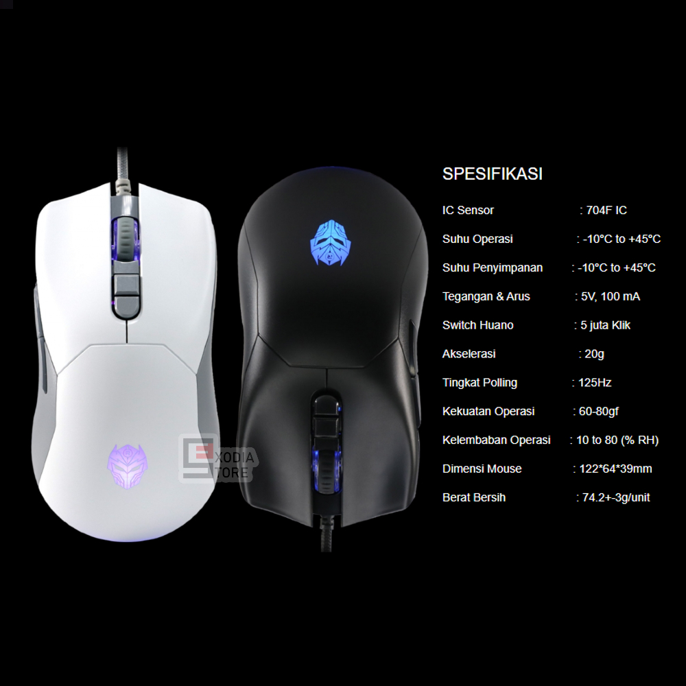 Jual Rexus Mouse Gaming Xierra G23 RGB USB Mouse Macro 7200 DPI 7 ...
