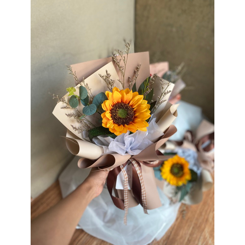 Jual SUN FLOWER | SINGLE BUKET BUNGA ARTIFICIAL | Shopee Indonesia