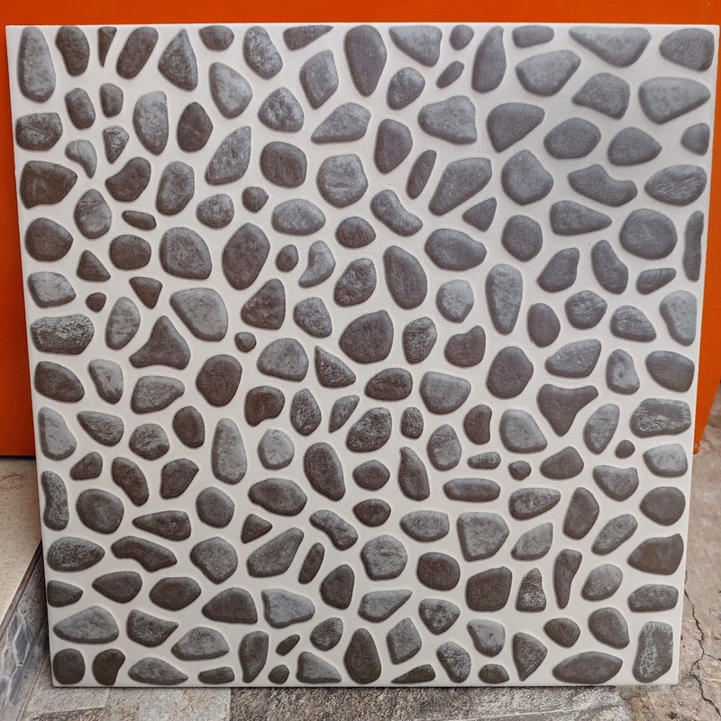 Jual keramik 40x40 motif batu (kasar-timbul) keramik garasi/ keramik