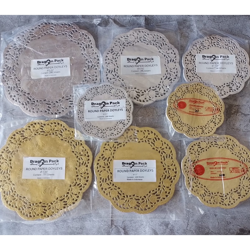 Jual Kertas Doyleys (Gold & Silver) - Alas Motif Renda / Kertas Renda ...