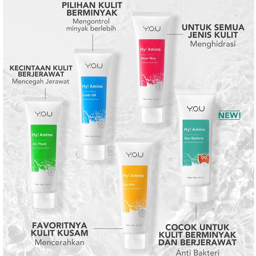 Jual You Hy Amino Facial Wash Series Shopee Indonesia