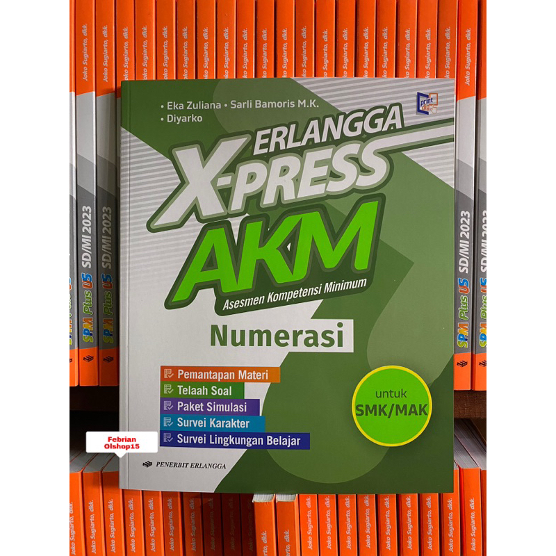 Jual BUKU ERLANGGA X-PRESS AKM ASESMEN KOMPETENSI MINIMUM SMK/MAK ...