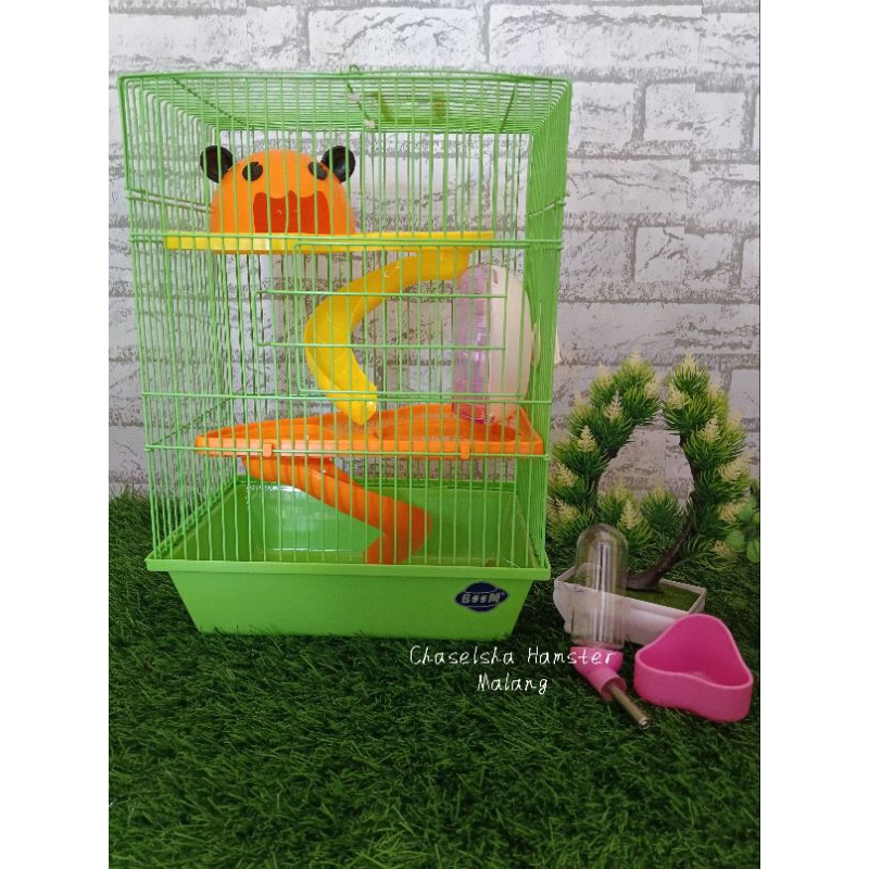 Jual Sangkar/kandang Hamster Boom 3 Tingkat Lengkap Dengan Botol Minum ...