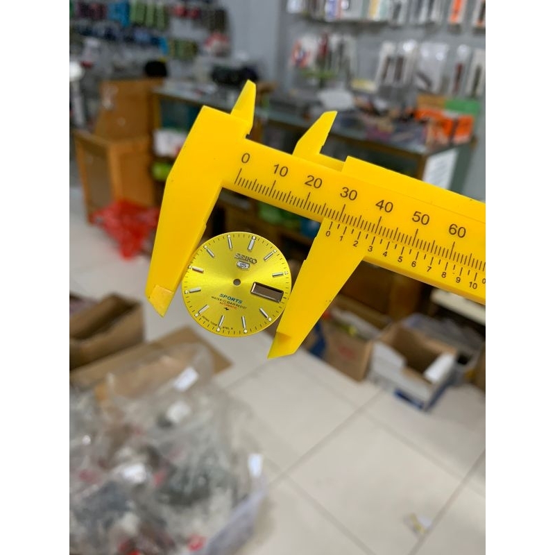 Jual Plat Dial Jam Tangan Seiko 5 sport Kuning 7009 | Shopee Indonesia