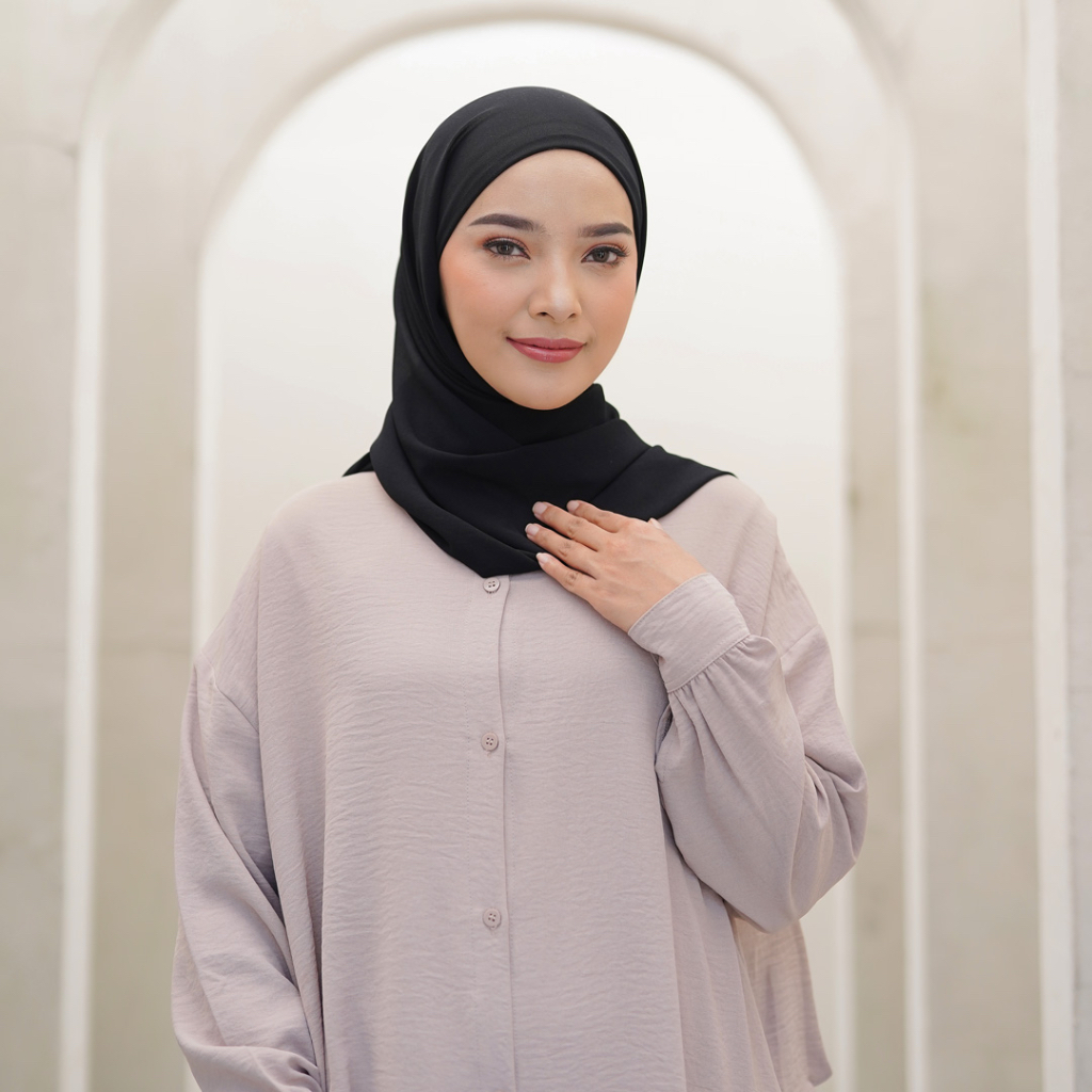 Nabillasyal Hawa Series Pashmina 2 In 1 Hijab Semi Instant Ceruti