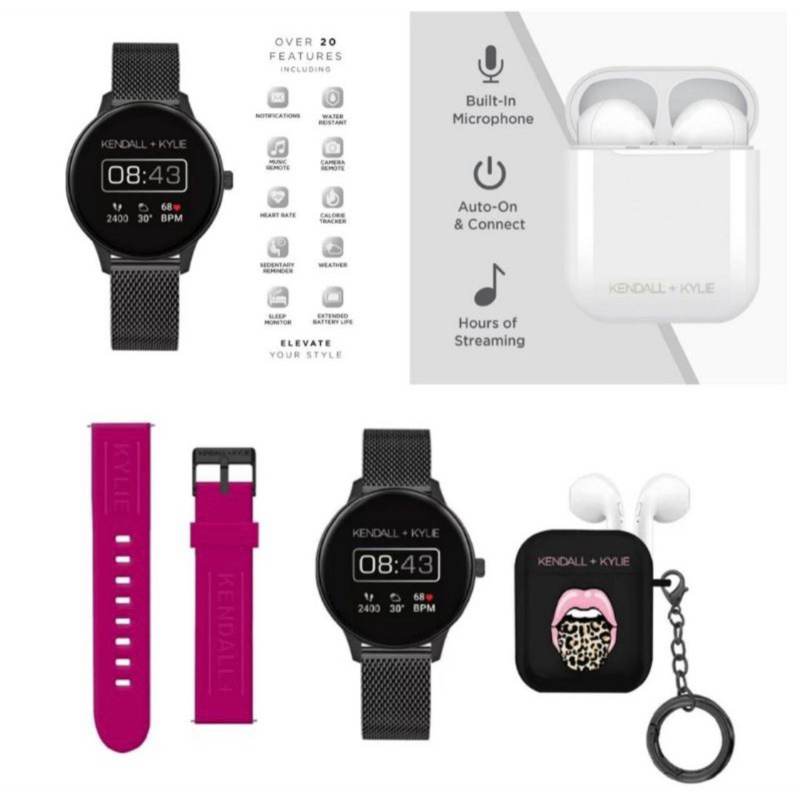 Jual Kendal+Kylie Smartwatch Gift Set Box (with bluetooth wireless