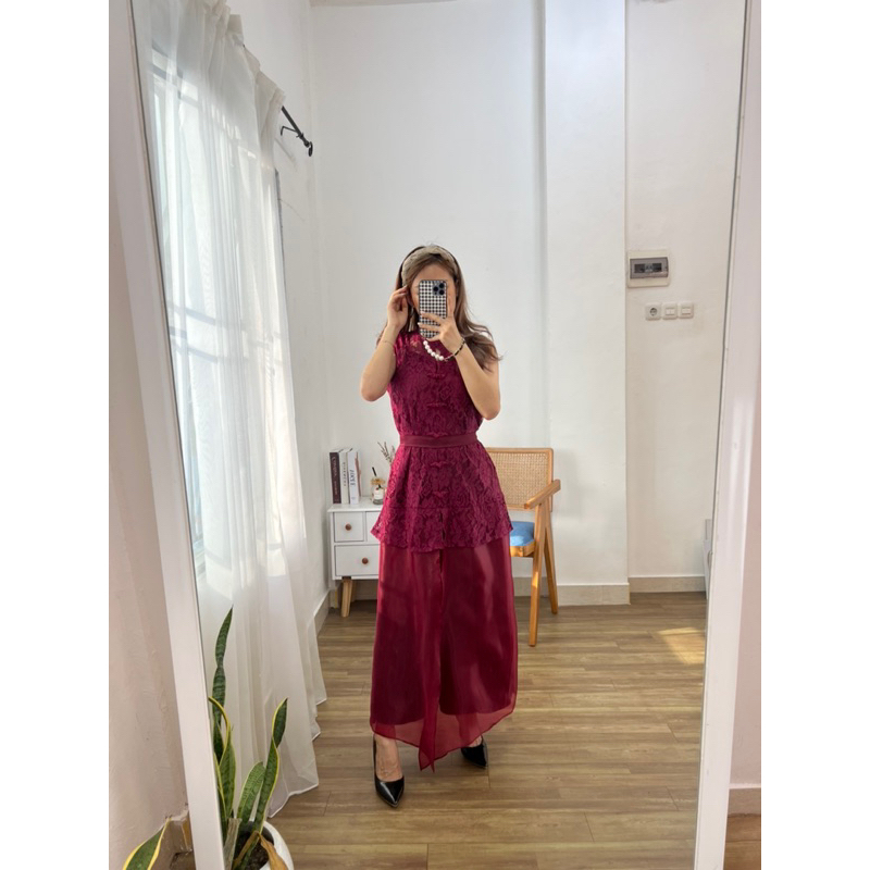 Jual Xing fu dress+ outer + belt - dress imlek-dress choengsam - maxi ...