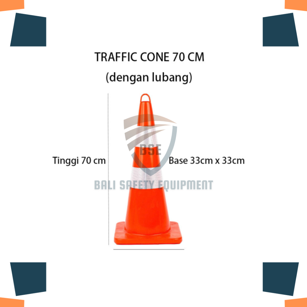 Jual Kerucut Pembatas Jalan / Traffic Cone 70 Cm Rubber | Shopee Indonesia