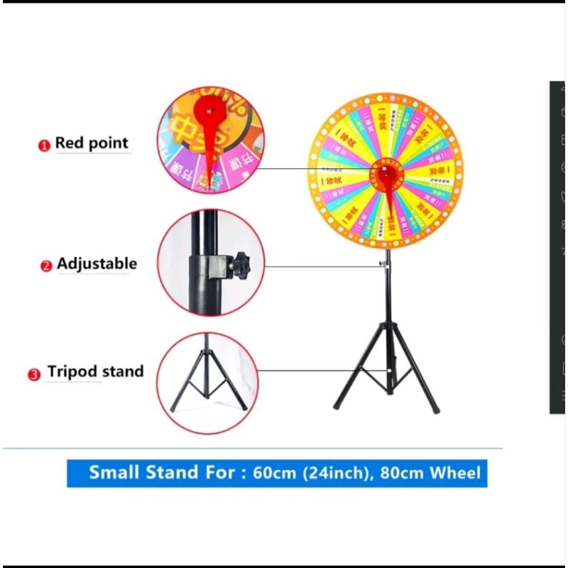 Jual Spin Wheel Fortune Roda Undian Tripod Spin Undian | Shopee Indonesia