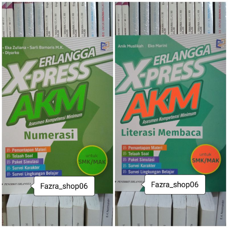 Jual New Erlangga Xpress X Press Akm Smk Mak Numerasi Literasi Membaca