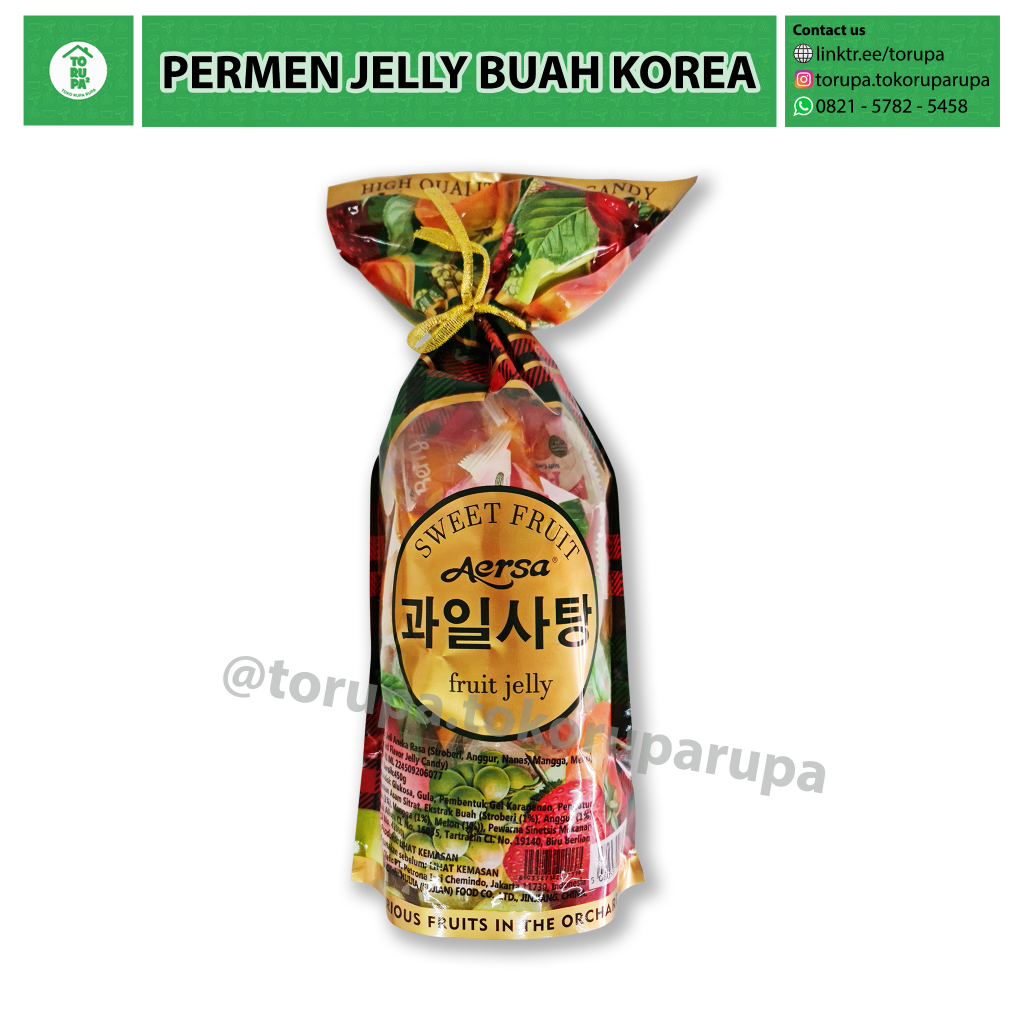 Jual Permen Jelly Korea 450g Aersa Sweet Fruit Jelly Permen Jeli Aneka