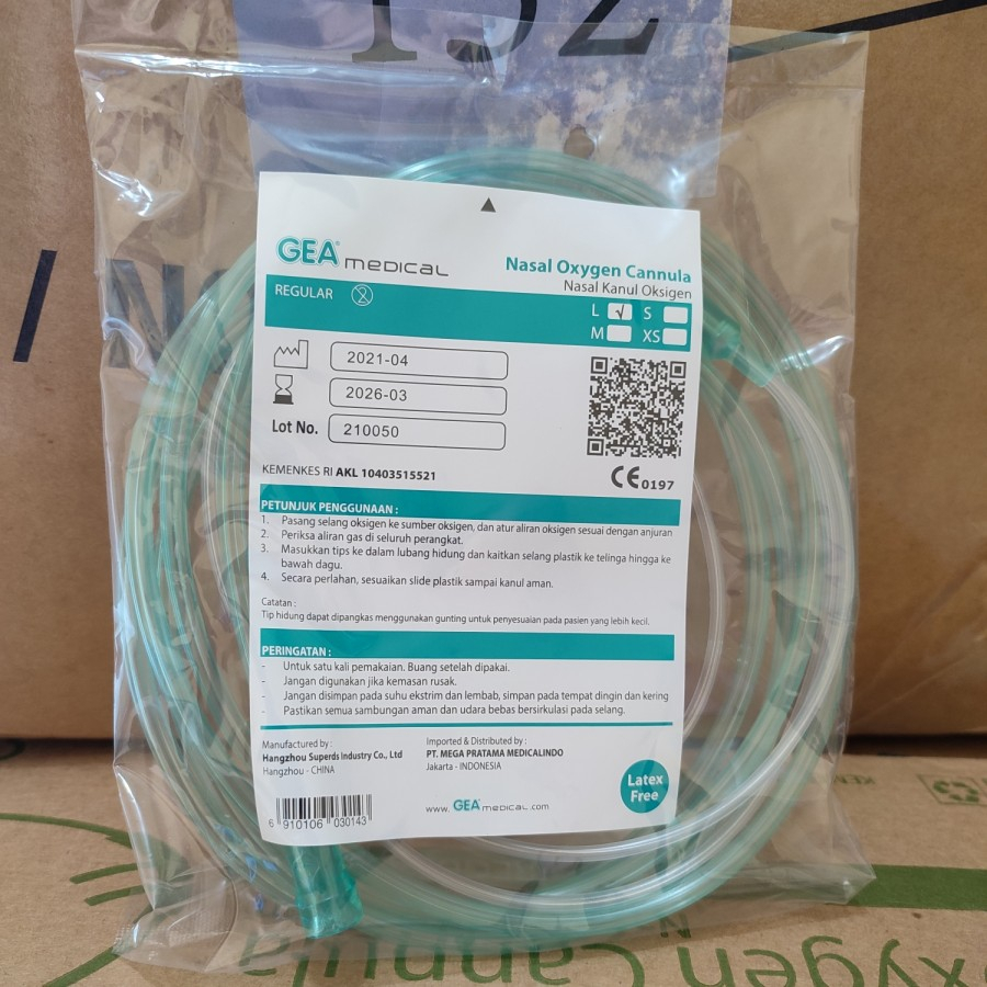 Jual HS selang oksigen nasal oxygen cannula selang regulator tabung