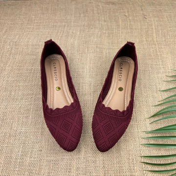 Marasyaffa Sepatu Flat Rajut Wanita Cs 06