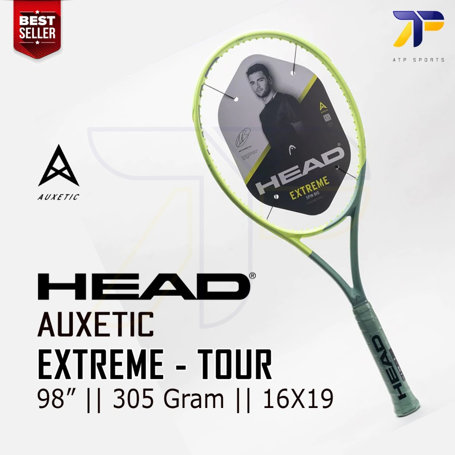 Jual Raket Tenis Tennis Racket HEAD Auxetic Extreme Tour 98 Inch 315 ...