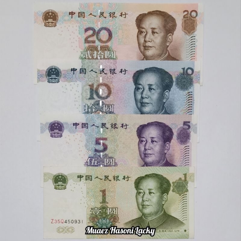 Jual Koleksi Satu Set Paket Lengkap Yuan China Pecahan 1 5 10 Dan 20 ...