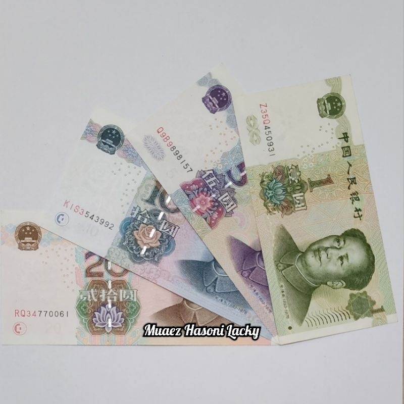 Jual Koleksi Satu Set Paket Lengkap Yuan China Pecahan 1 5 10 Dan 20 ...