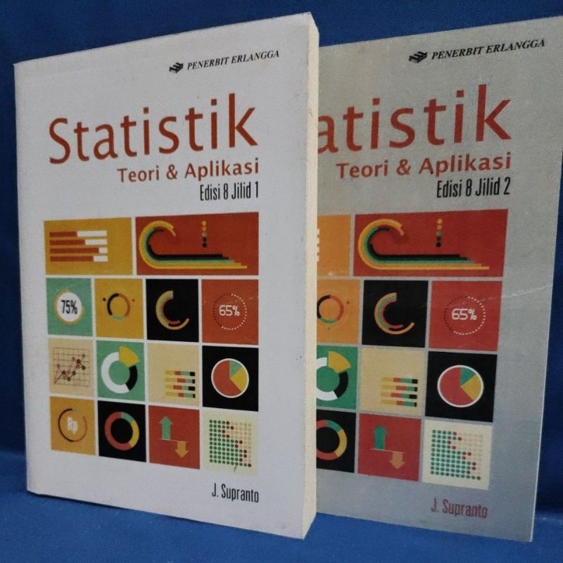 Jual Paket 2 Buku Statistik, Teori & Aplikasi Edisi 8 Jilid 1 & 2 - J ...