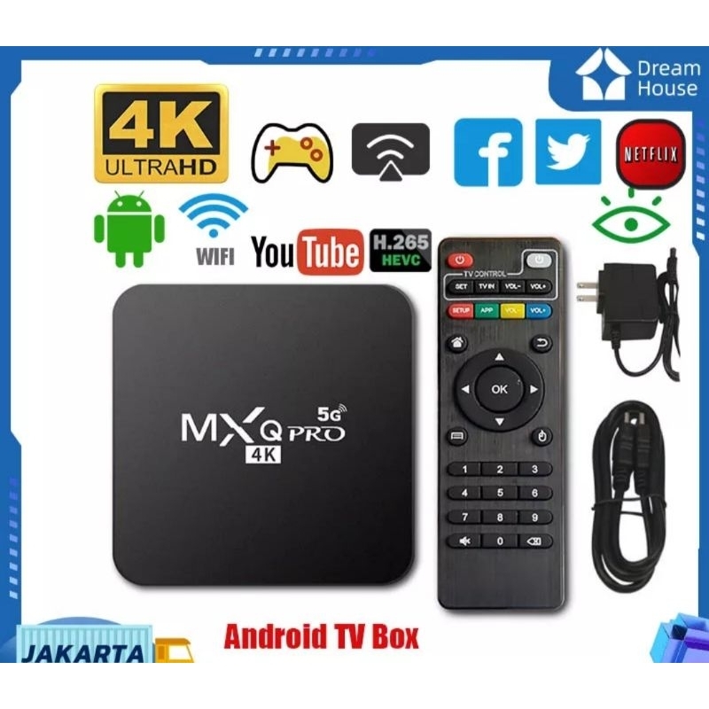 Jual TV Box Android MXQ Pro 5G 4K Smart Android TV Box MXQ 1Gb 8GB Shopee Indonesia