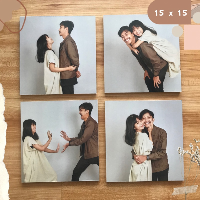 Jual cetak foto custom frameless 15x15 | Shopee Indonesia