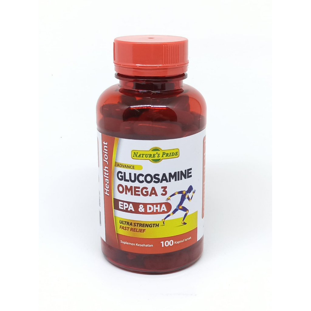 Jual NATURE'S PRIDE GLUCOSAMINE OMEGA 3 ULTRA STRENGTH ISI 100 KAPSUL