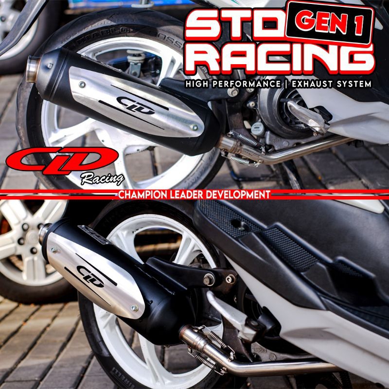 Jual Knalpot CLD Racing Type STD Racing Gen 1 for Beat / FI, Scoopy/ FI ...