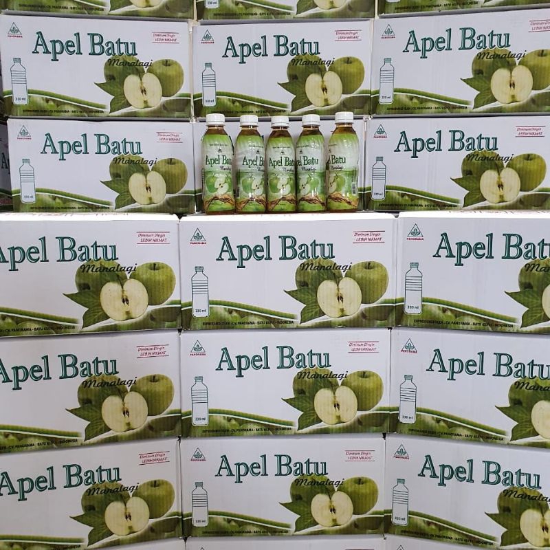 Jual apel batu panorama kemasan botol 330ml | Shopee Indonesia