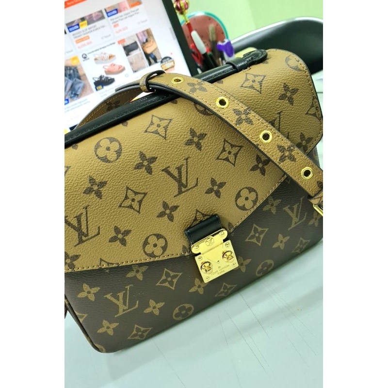 Jual Tas LOUIS VUITTON Metis Reverse Monogram 40880 free BOX - tas lv metis  ada nomor seri