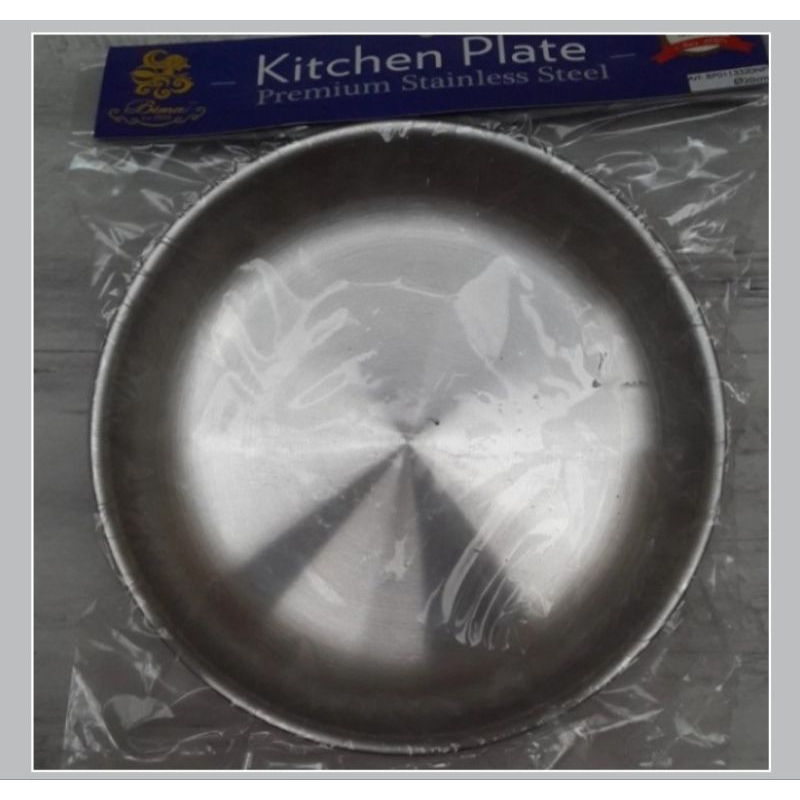 Jual bima kitchen plate stainless /piring dapur stainless | Shopee ...