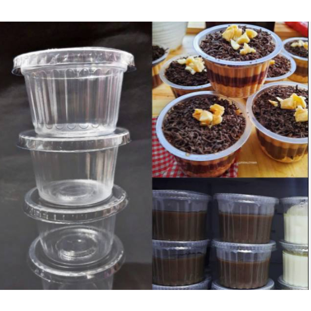Jual Cup Puding 100ml Isi 50 Gelas Belimbing Plastik Mika Ulir Isi 50 ...