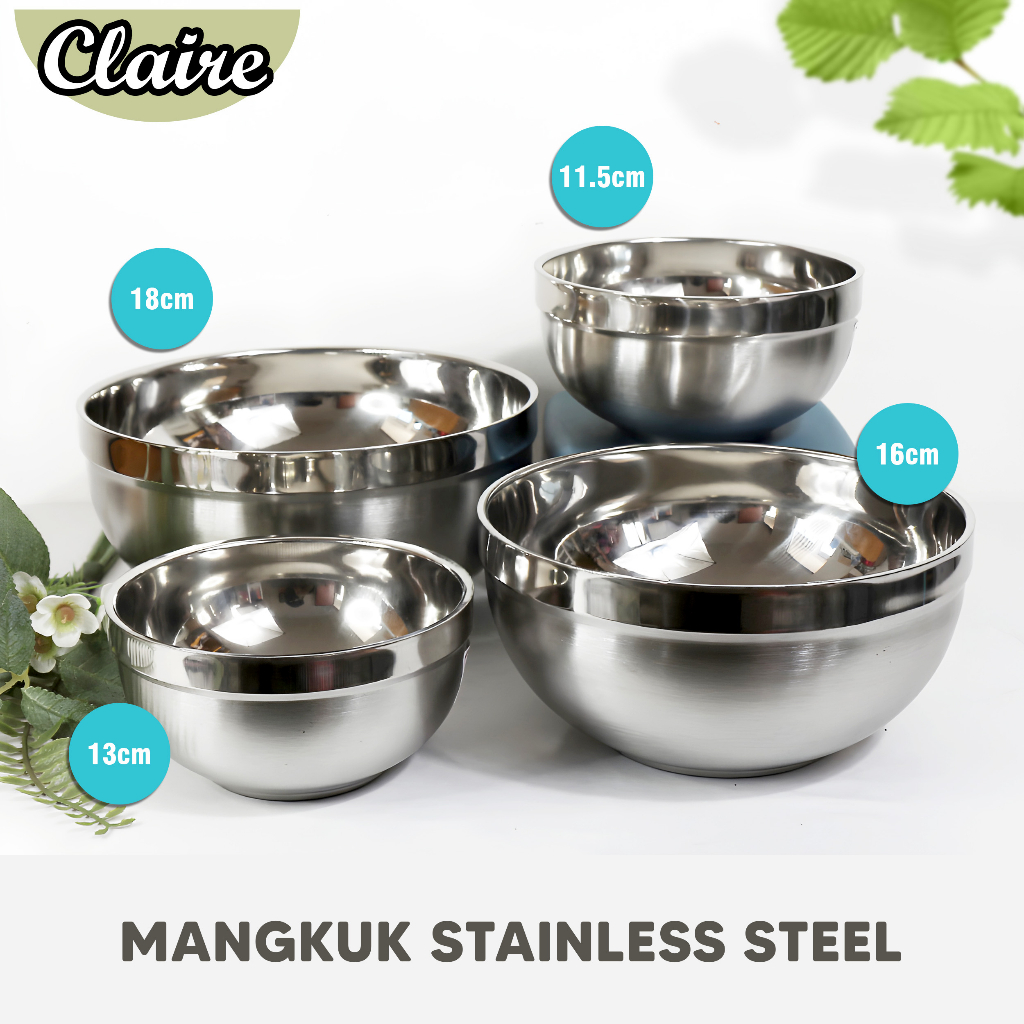 Jual Mangkok Korea Stainless Mangkok Korea Tebal Mangkok Double Wall Bowl Banyak Ukuran 5995