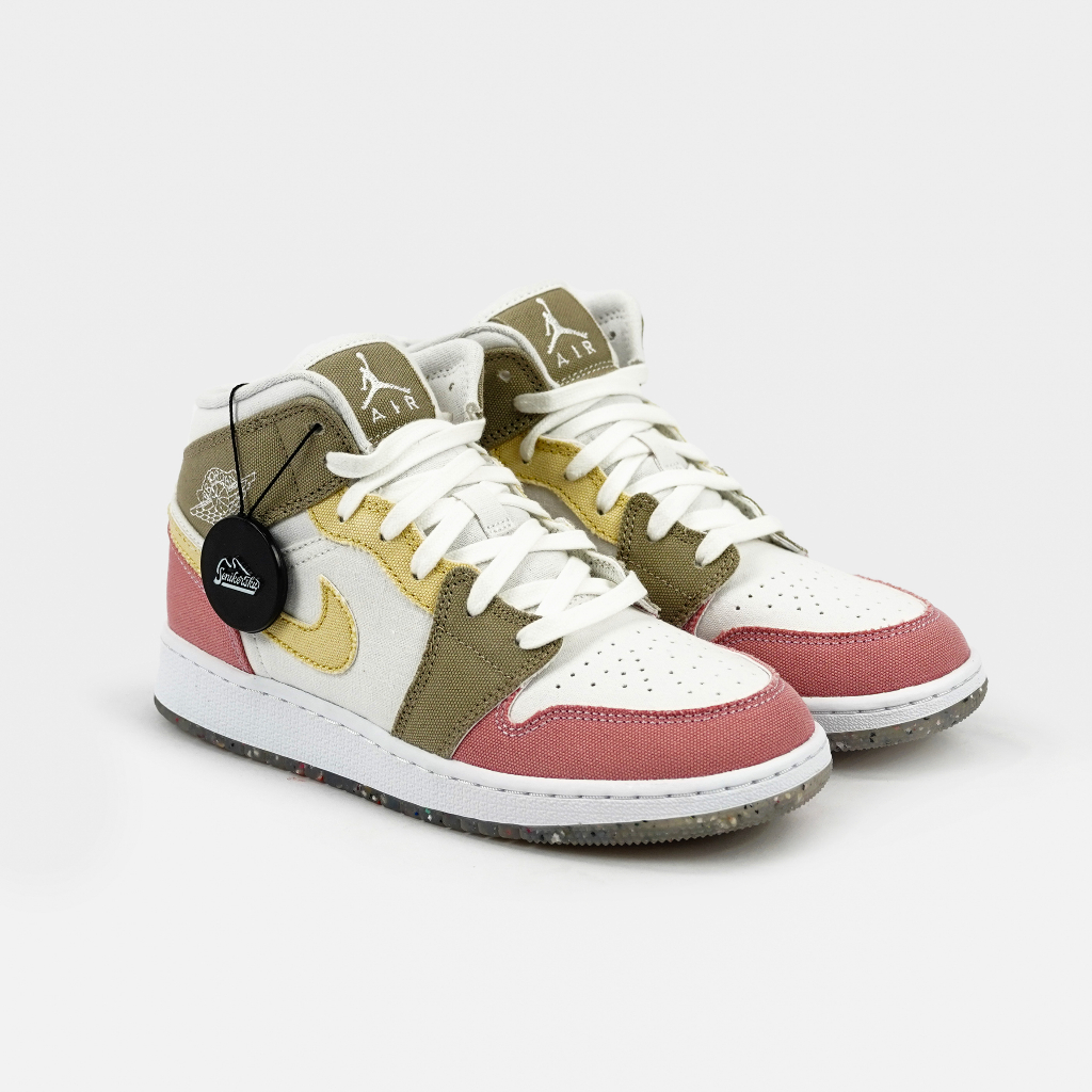 Jual Air Jordan 1 Mid SE Pastel Vivid Green Grind GS Shopee Indonesia