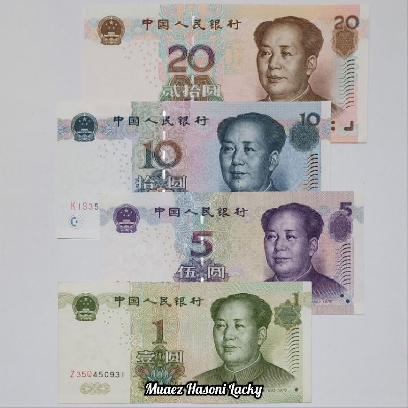 Jual Koleksi Satu Set Paket Lengkap Yuan China Pecahan 1 5 10 Dan 20 ...