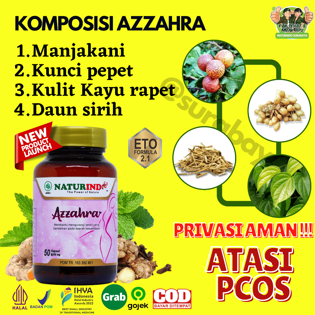 Jual Obat Herbal PCOS Pelancar Haid Untuk Program Hamil Obat Sindrom ...