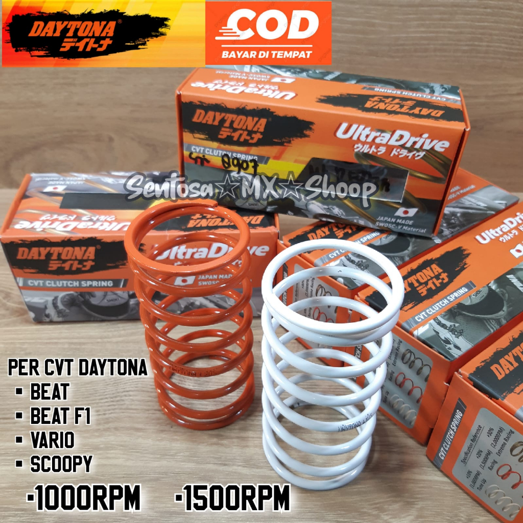 Jual ( DAYTONA ) PER CVT 1000rpm & 1500rpm MOTOR BEAT SCOOPY KARBU ...