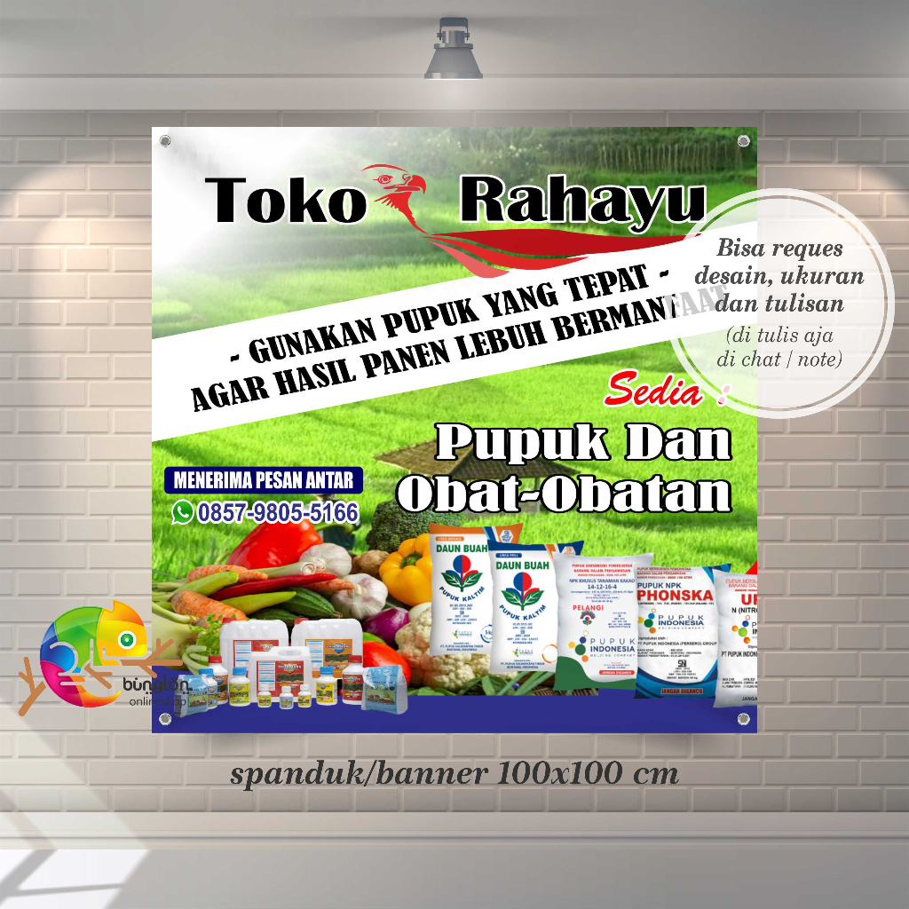 Jual Spanduk, Banner Toko Obat Pertanian,Spanduk Toko Pupuk | Shopee