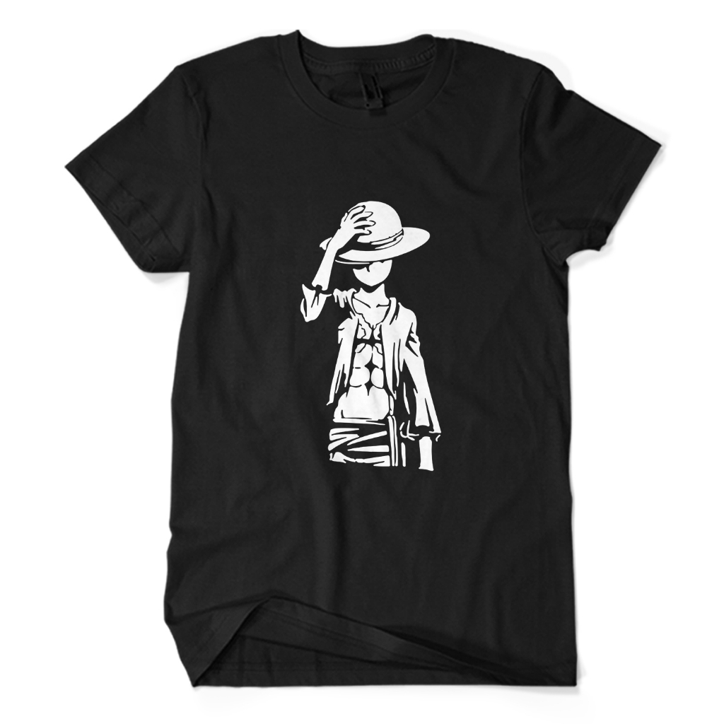 Jual Baju Kaos Distro One Piece Luffy Straw Hat Anime Kartun Otaku Wibu