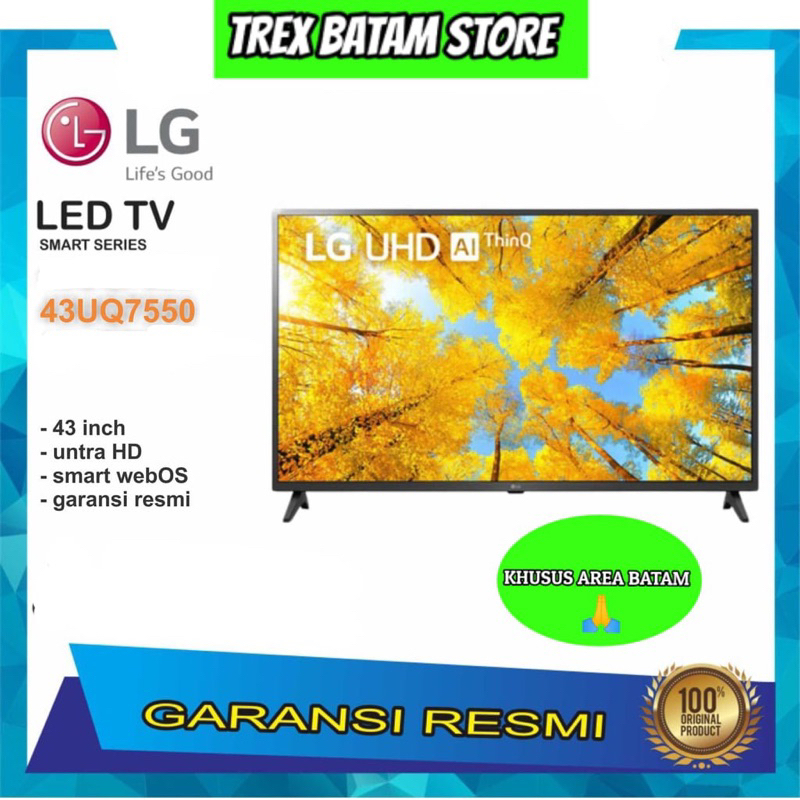 Jual LG 43UQ7550 4K SMART UHD AI THINQ TV 43 INCH WITH MAGIC REMOTE BATAM Shopee Indonesia