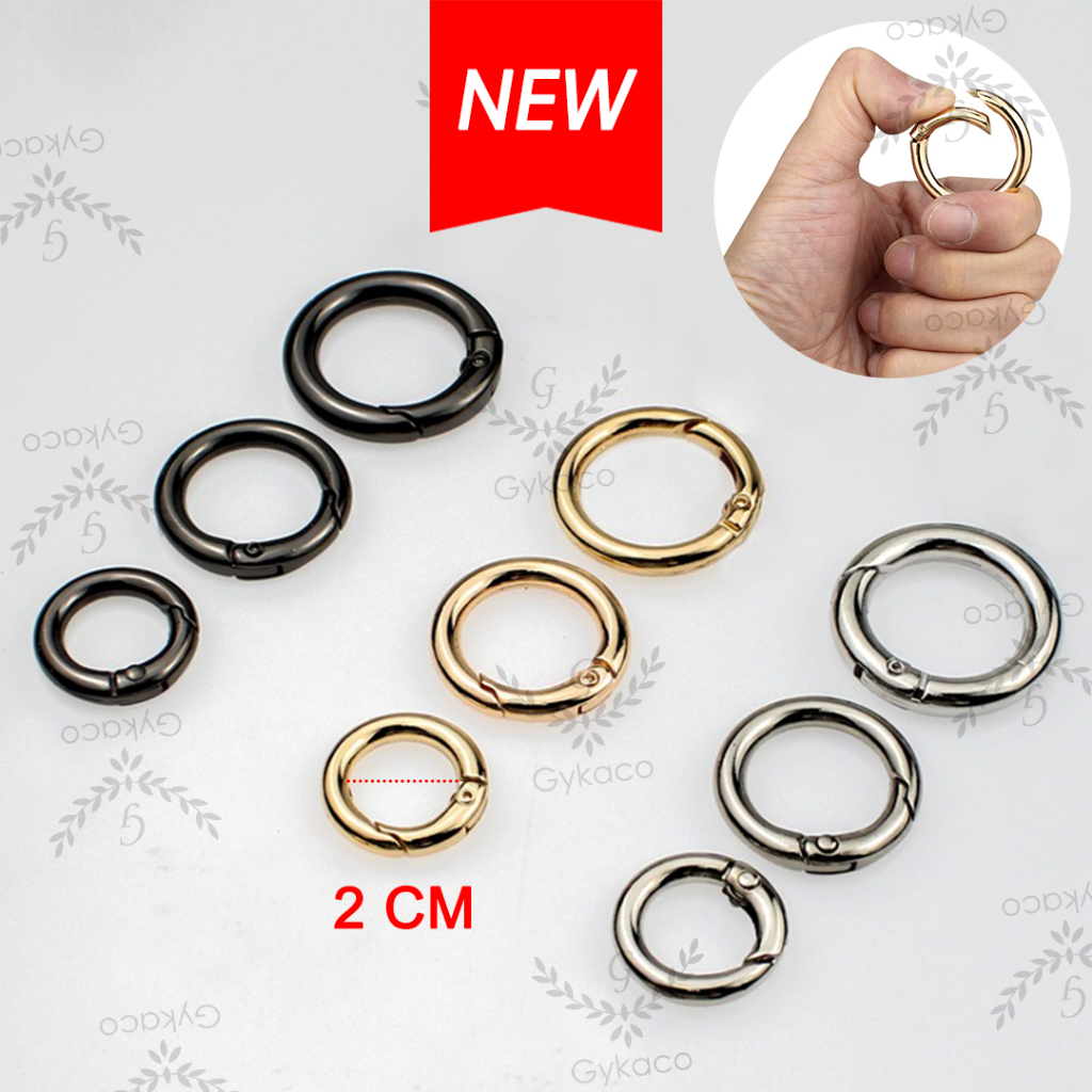 Jual Aksesoris Tas Ring Bulat 2 Cm Buka Tutup A Ring O Aksesoris