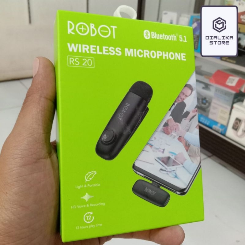 Jual Mic Wireless Robot RS20 | Shopee Indonesia