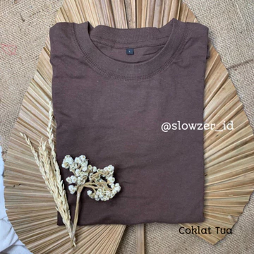 Kaos Polos Lengan Pendek Cotton Combed 30s Unisex Pria Wanita KPP007