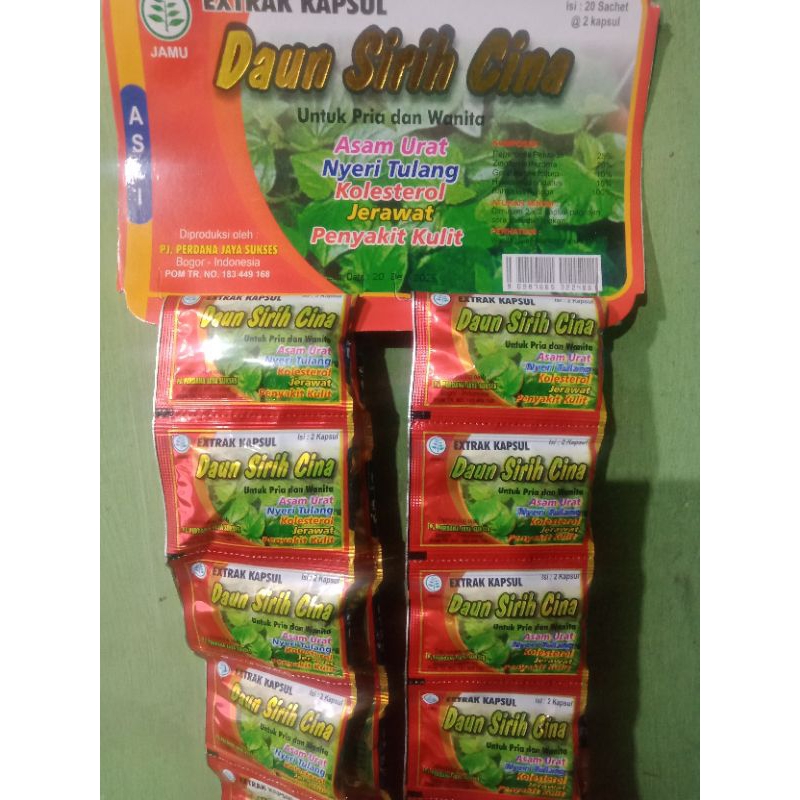 Jual Daun Sirih China Ektrak Kapsul 100 Original Shopee Indonesia 1470